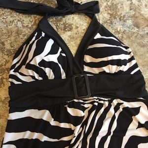 Animal Print Belted Dress